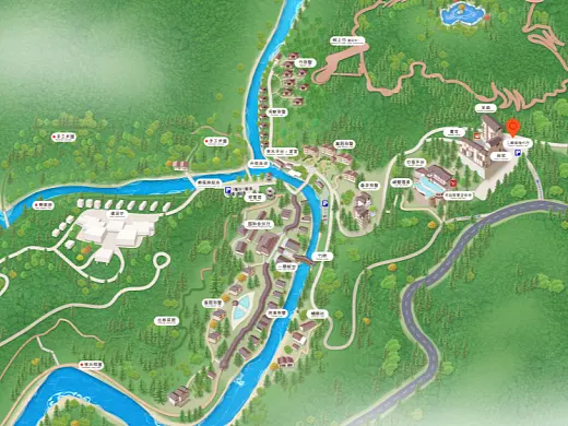 龙山结合景区手绘地图智慧导览和720全景技术，可以让景区更加“动”起来，为游客提供更加身临其境的导览体验。